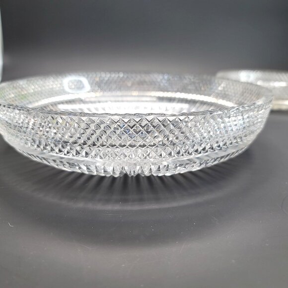 Libbey Glass Bowls American Brilliant Serving Accent Handle Chip Dip JY1 - Picture 4 of 10